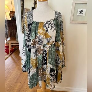 Anthropologie Open Back Mini Dress/Tunic - Size XL